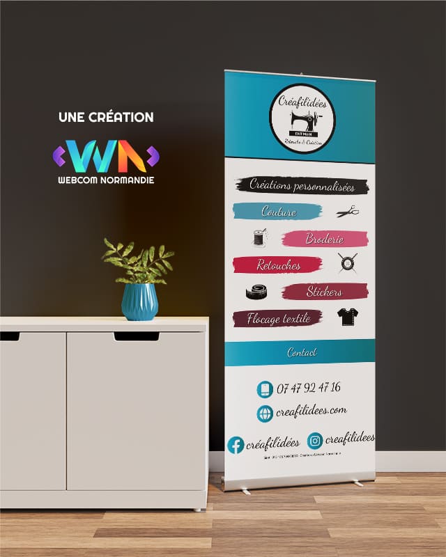 Mockup Roll Up creafilidees