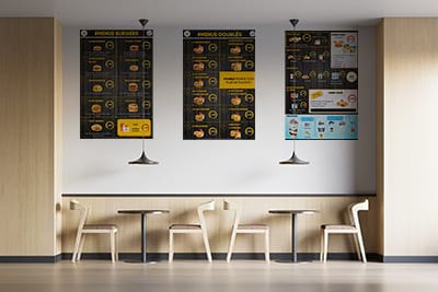 mockup #burger panneau (mobile)