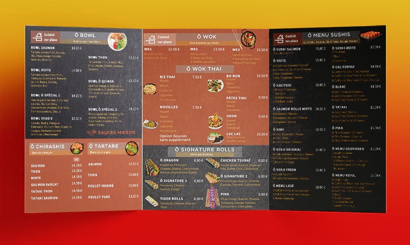 o Sushi Flyer intérieur 2022