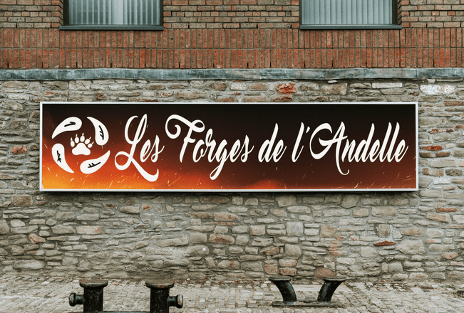 mockup enseigne Forgeron