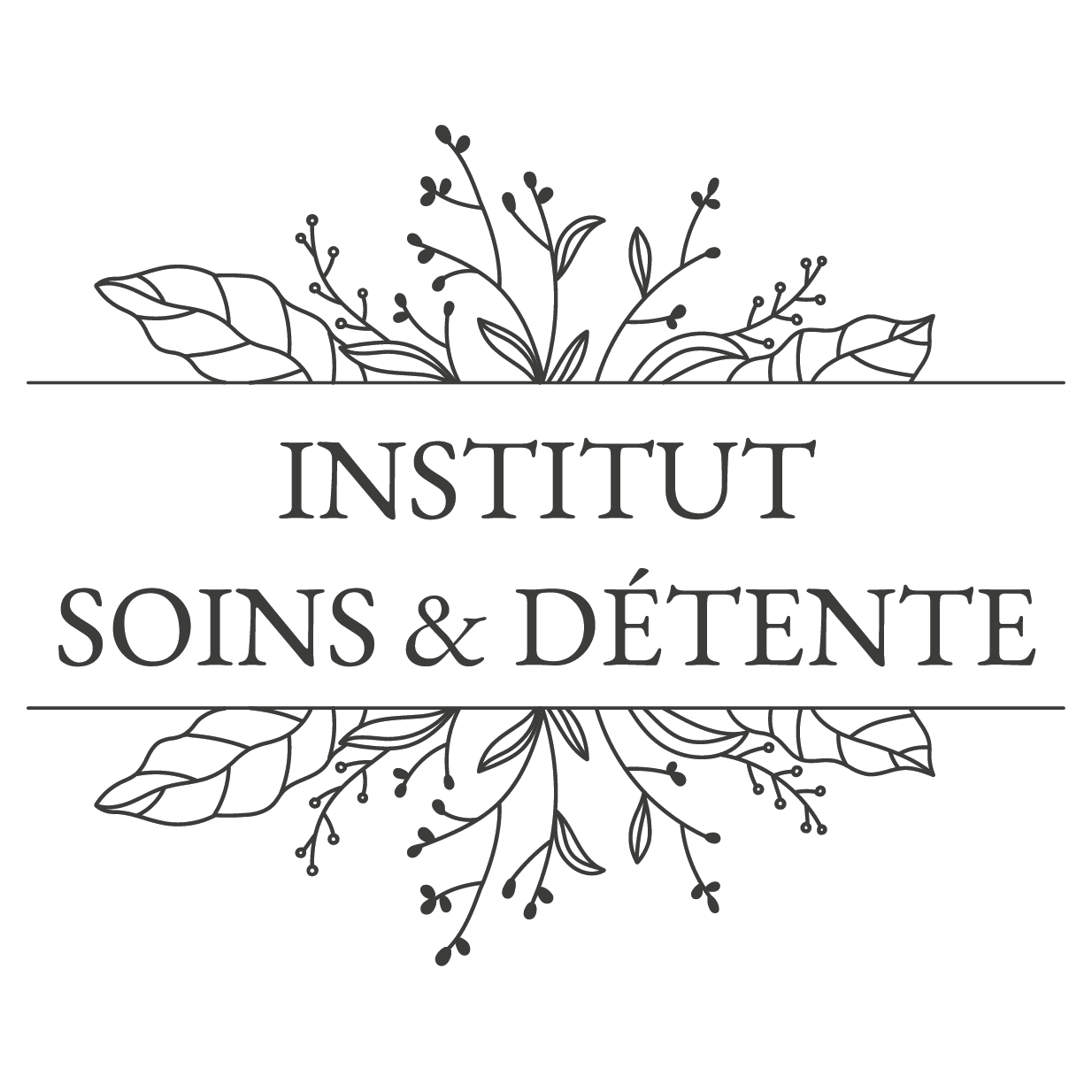Institut soins et détente - Logo Noir Rond