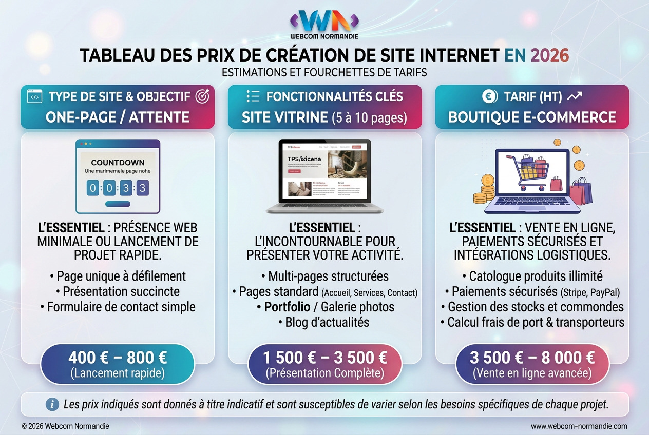 Combien coûte un site internet en 2026 ?